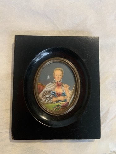 Peinture miniature ancienne - miniature,