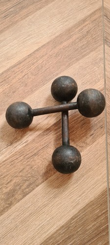 Haltères anciennes x 2kg - anciennes,