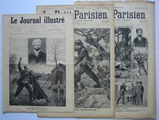 LOT 3 N° MAGAZINE PETIT PARISIEN NEWSPAPER 1897 JOSEPH VACHER SHEPHERDS KILLER
