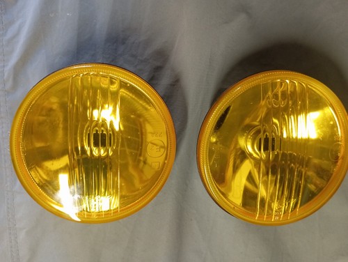 Paire phares jaune longue - de,