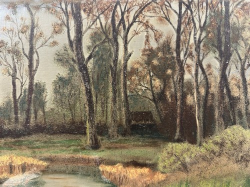 Ancienne huile sur toile - ancienne,