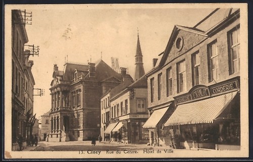 Cpa ciney rue centre - rue, du