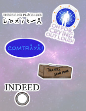 Stargate SG1 TV 4pc Stickers