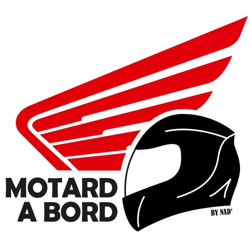 Sticker motard bord - sticker, bord"
