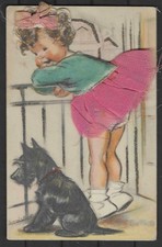 Carte Postale  Germaine   BOURET   Dim 9 X 14 Cm   Avec  Découpi    superbe