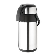 - Distributeur de boissons chaudes à pompe, Airpot 3 L, inox, double paroi is...