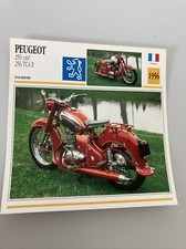 Peugeot 250 cm3 256 TC4 E 1956 carte moto de collection Atlas France