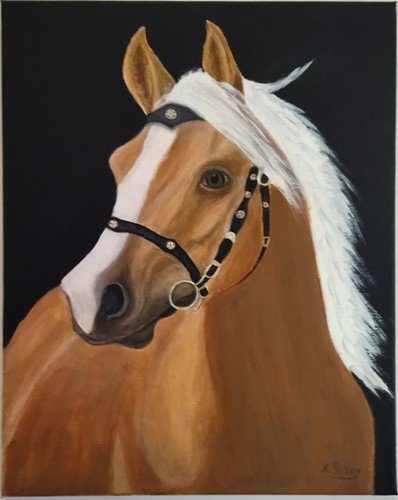 Cheval comtois painting - cheval,