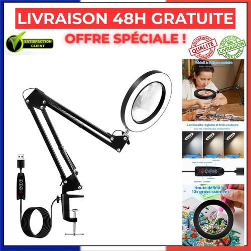 Lampe loupe table - lampe, avec
