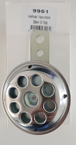 Klaxon chrome 12v - chrome, 105db