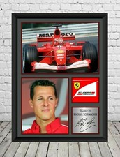 Michael Schumacher Signed Photo Print Autographed Formula 1 Memorabilia