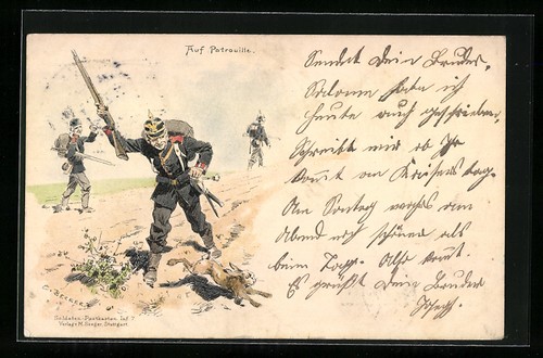 Carte postale artiste carl - carte, d'artiste