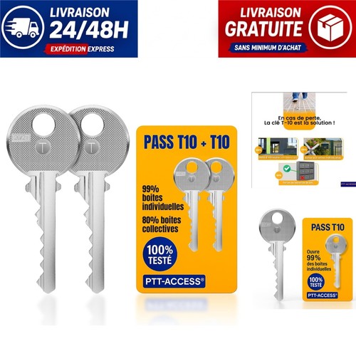 Clé ptt t10 passe - clé, partout