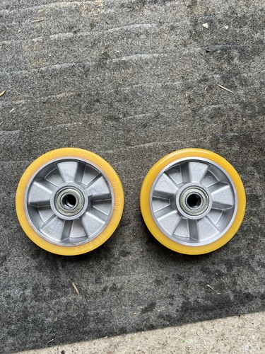 Roue chariot tente - tente, jaune