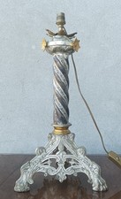 Pied de lampe en bronze et