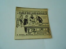 Advertising 1926 Billiard Table Battle 