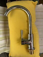 Mitigeur cuisine neuf chrome robinet lavabo argenté col en U