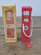 Jouet Ancien Pompe A Essence Azur Plastoys