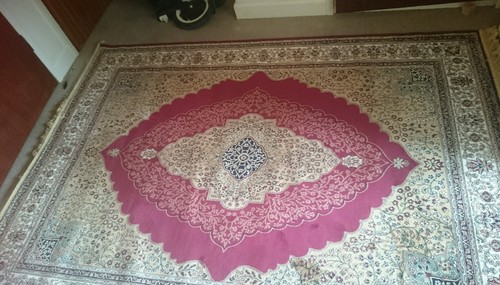 Tapis neuf soie véritable - en,