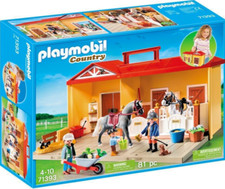Playmobil Country 71393 Ecurie Transportable 2 Chevaux 3 Figurines Neuf Scellé