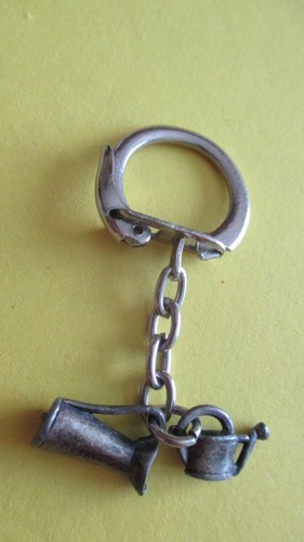 60s metal keychain miniature - metal, keychain,