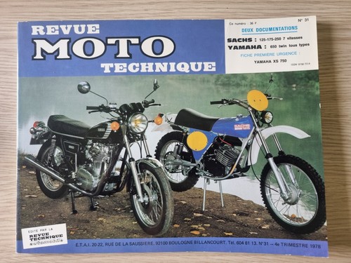 Revue technique moto 31 - technique, n°
