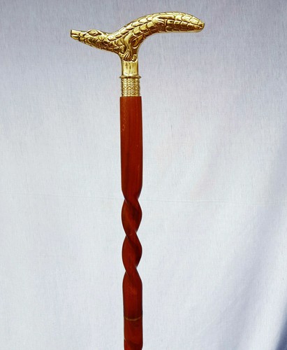 Bâton canne bois marron - bÂton,