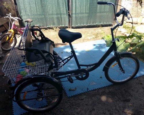 Tricycle noir adulte neuf - tricycle,