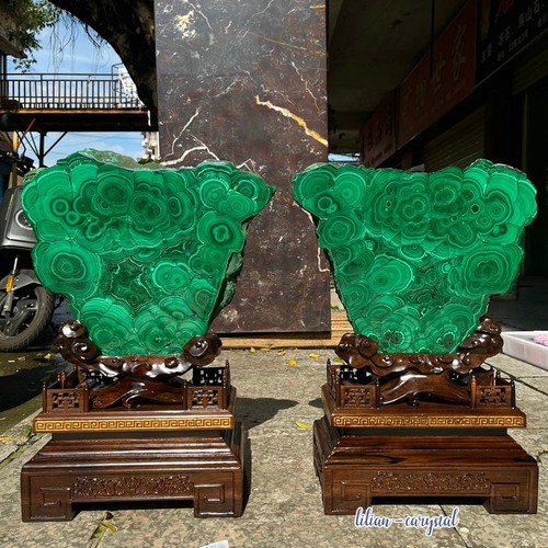 11lb natural malachite - natural, slab