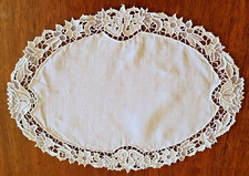 Antique Cotton Lace Entourage Placemat - 33cmx 24cm