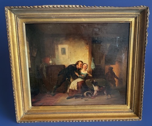 Tableau ancien huile - huile, toile