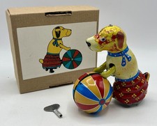 CHIEN BALLE - Jouet mécanique fer blanc Bazar Therapy - Wind-up toy - Neuf