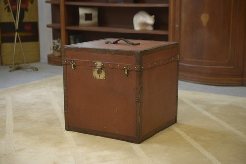 Antique 1950 travel trunk - 1950's,