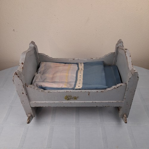 Ancien berceau poupée en - berceau,