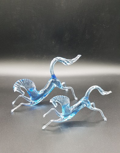 Cheval poulain verre - , soufflé