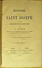AYMA - HISTOIRE DE SAINT JOSEPH - LIVRE ANCIEN - RELIGION 1870