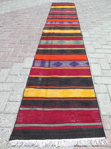 Tapis couloir turc kilim - tapis,