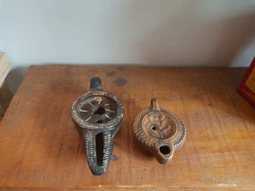 Lot ancienne lampe huile - ancienne,