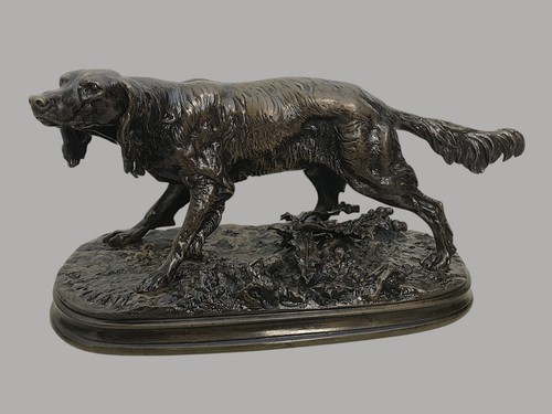 Sculpture bronze par - , pierre