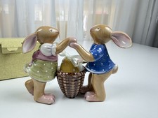 Figurine Villeroy et Boch lapin 2 lapins 10 cm 1 choix excellent état
