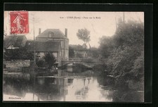 CPA Lyre, Pont sur la Risle 