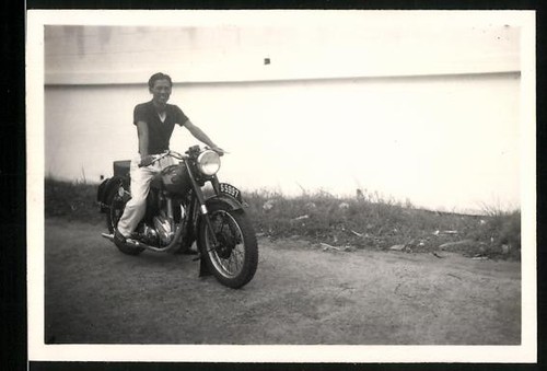 Photographie moto bsa - moto, bsa,