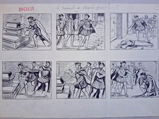 3 planches de BD originales