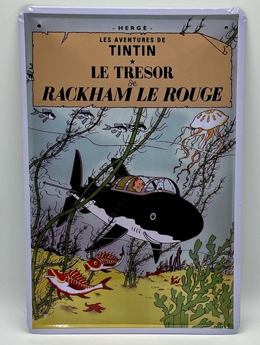 Plaque métal tintin - plaque,