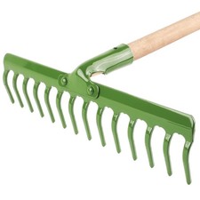 Râteau avec manche en bois outil de jardin râteau de jardin râteau 10 12 14...