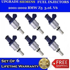 6x Upgrade OEM Siemens Fuel Injectors For 2001-2002 BMW Z3 3.0L V6 #1439800