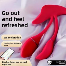 Wireless Remote Control Vibrating Underwear Women Panties Massager Toys Female