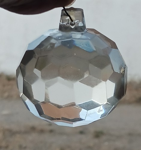 Boule cristal facettes à - cristal,