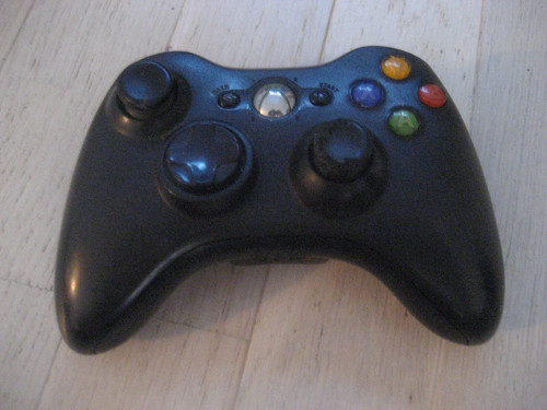 Manette xbox 360 noir - manette,