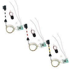 train miniature échelle N 1/150, 3 lumières pour scène micro